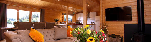 Inside holiday cabin